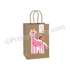 Girly Giraffe Gift Bags - Pack of 10 ACCESSORIES Pretty UR Party