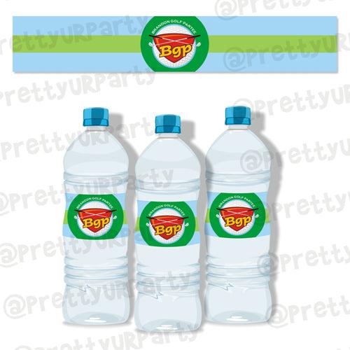 Golf Partee Water Bottle Labels THEME PARTIES Pretty UR Party Default Title