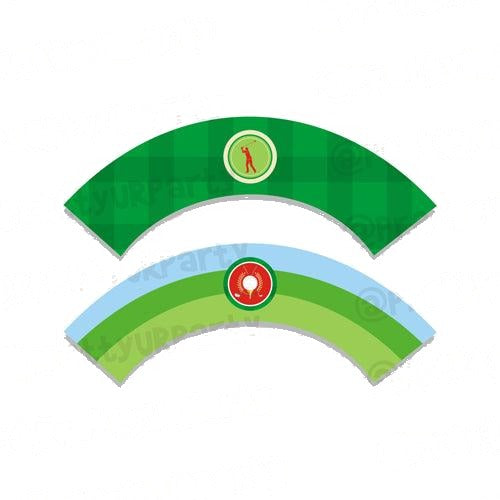 Golf Partee Cupcake Wrappers