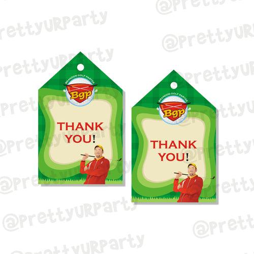 Golf Partee Thank you Tags THEME PARTIES Pretty UR Party Default Title