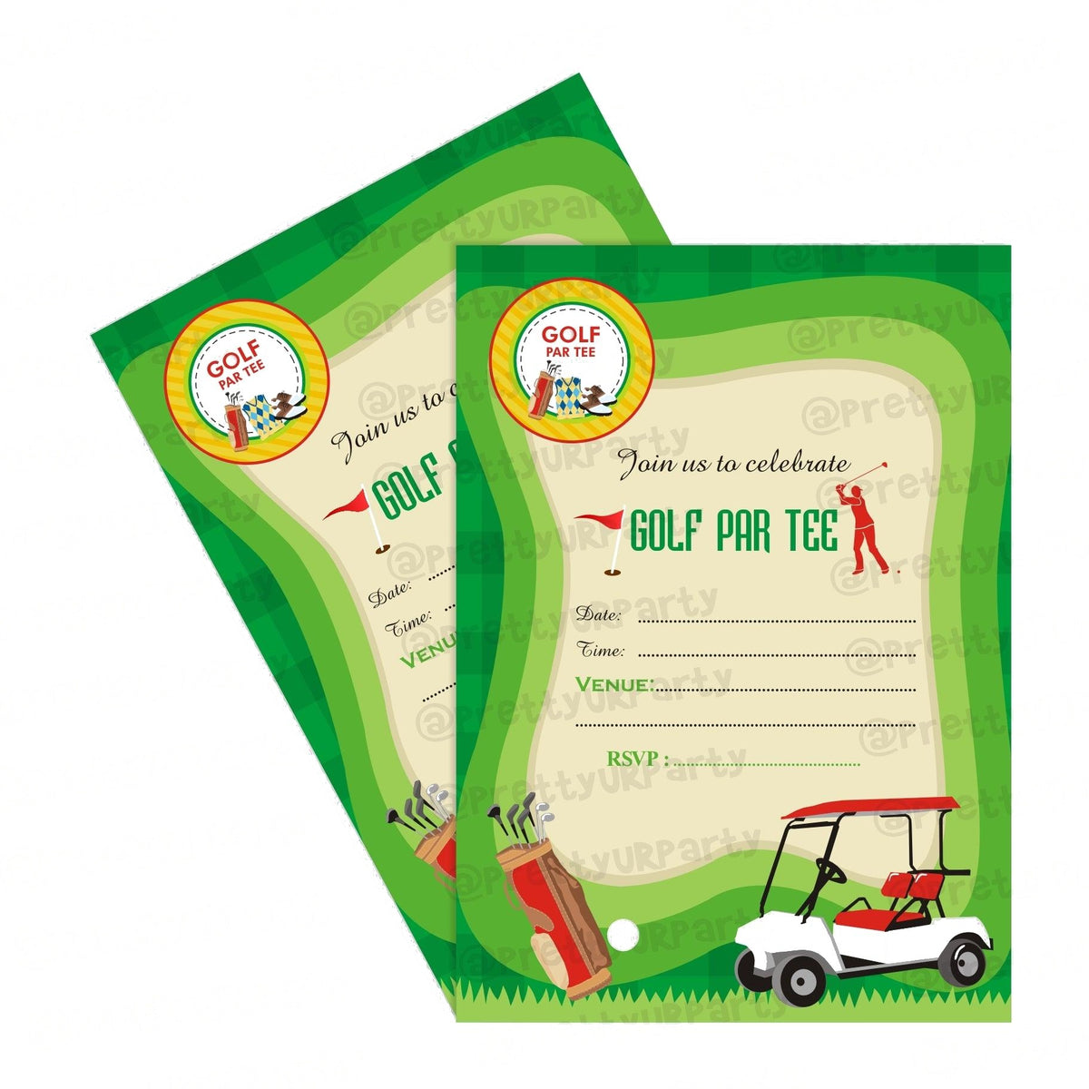 Golf Partee Invitations — image 2
