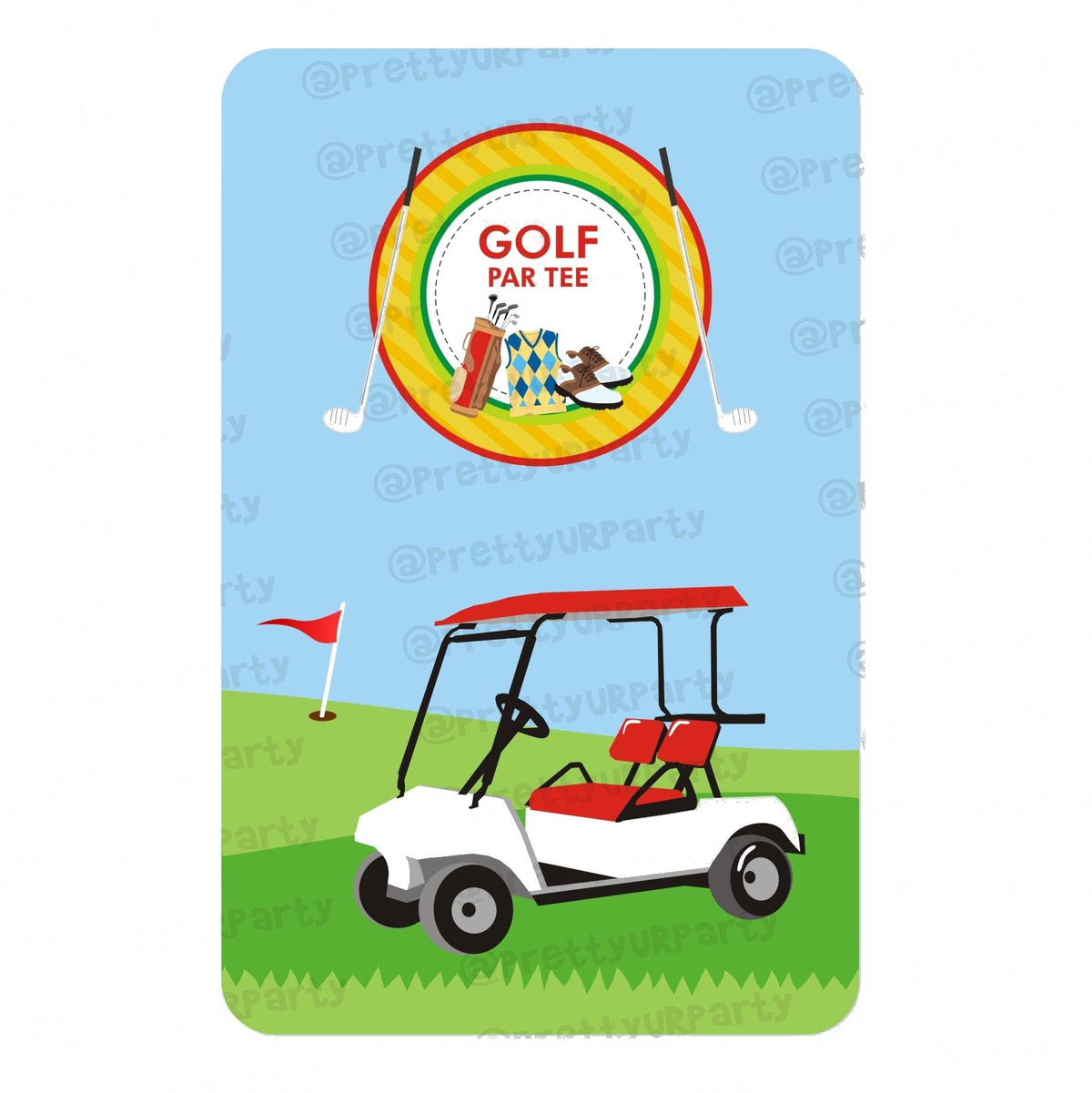 Golf Partee Centerpieces - Pack of 2