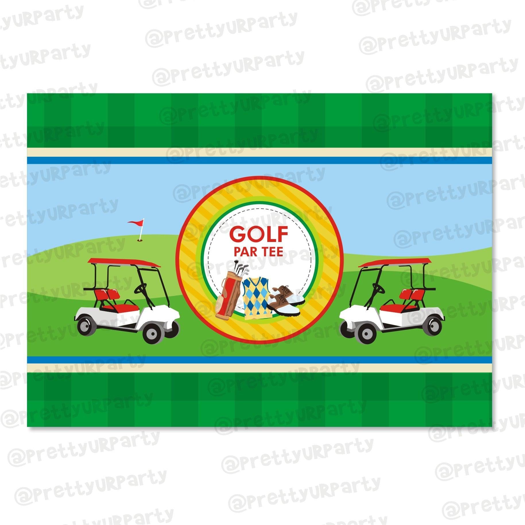 Golf Partee Table Mats THEME PARTIES Pretty UR Party Default Title
