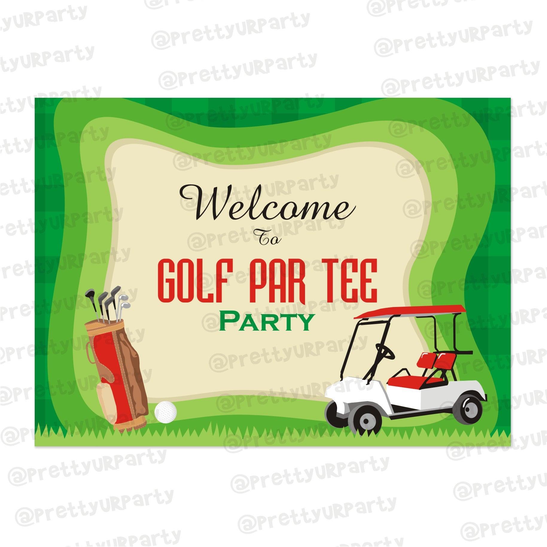 Golf Partee Entrance Banner / Door Sign THEME PARTIES Pretty UR Party Default Title