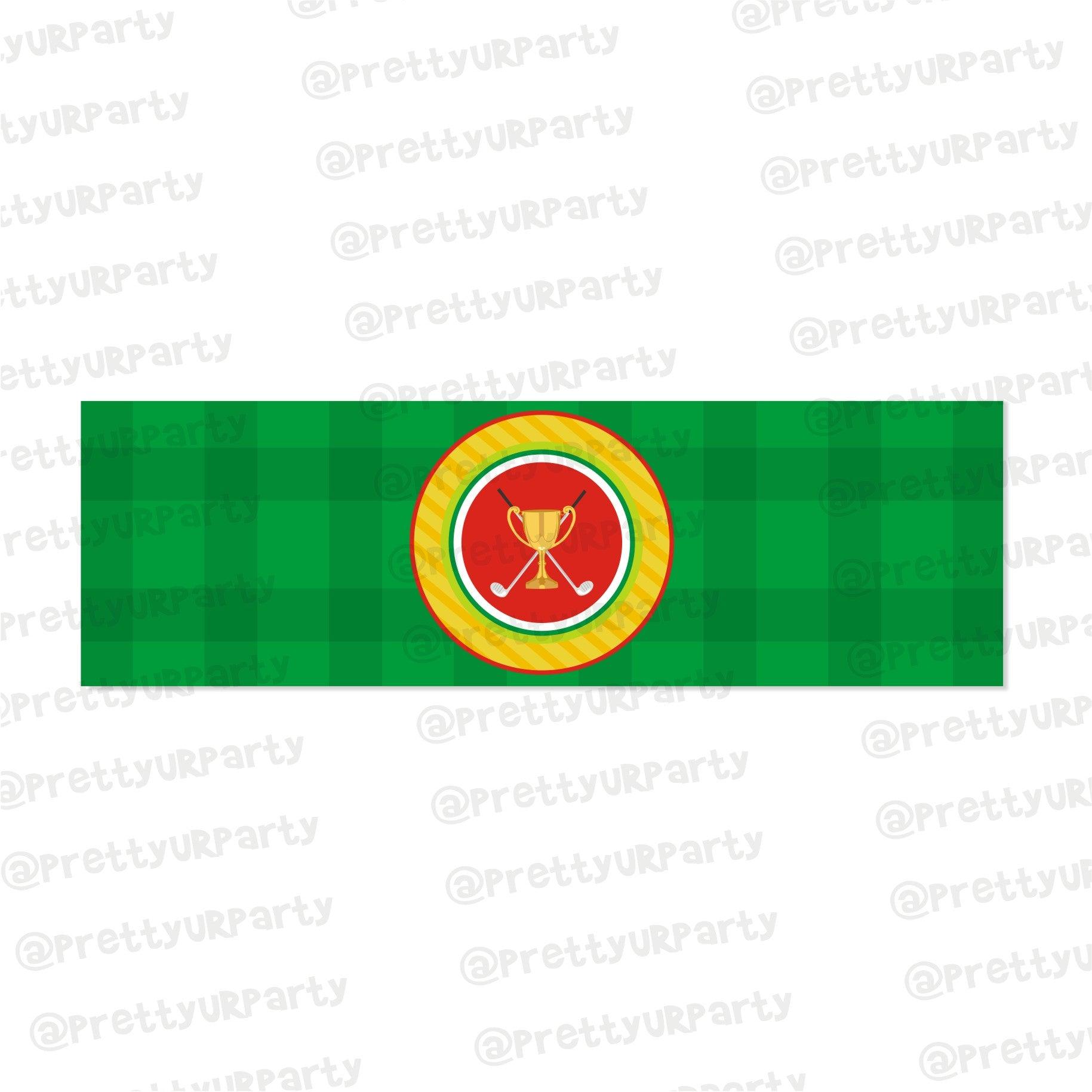 Golf Partee Wrist Bands - Pack of 10 THEME PARTIES Pretty UR Party Default Title