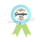 Handcrafted Granddad to be Rosette Badge BABY SHOWER Pretty UR Party
