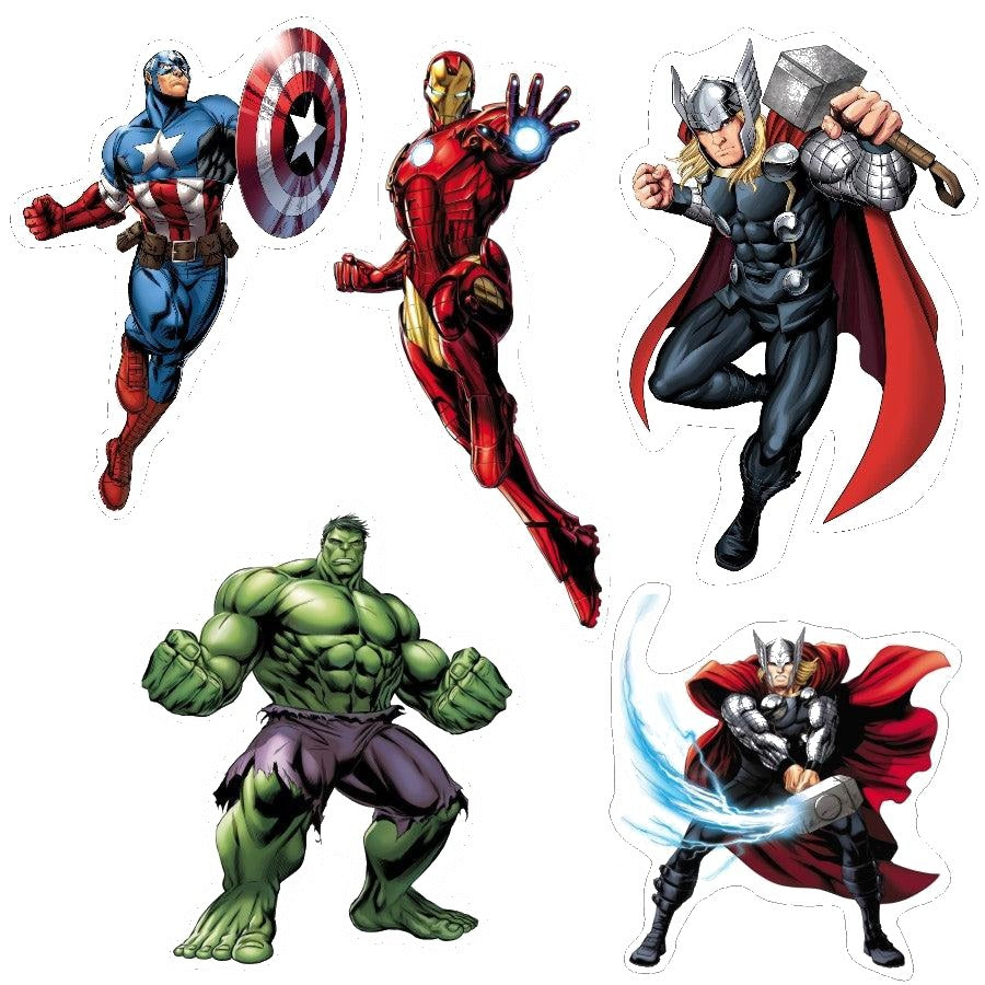 Avengers Theme Cutouts