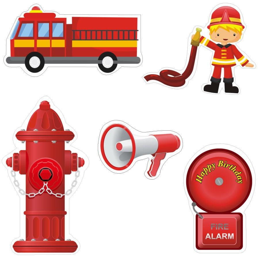 Fire Truck Theme Cutouts THEME PARTIES Pretty UR Party