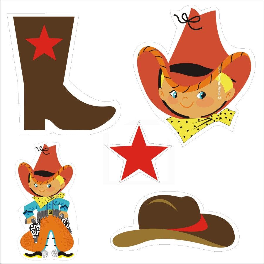 Little Cowboy Theme Cutouts THEME PARTIES Pretty UR Party