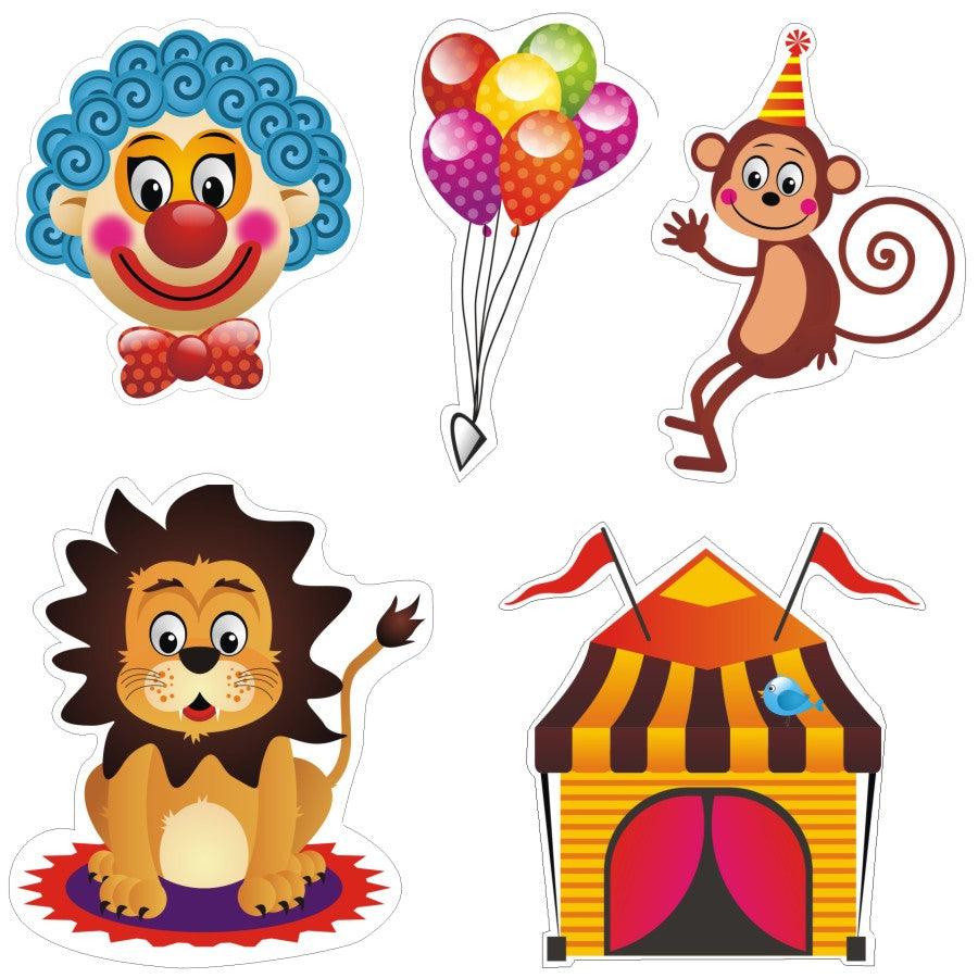 Circus Theme Cutouts – Perfect decor for Kids’ Parties – PRETTY UR PARTY