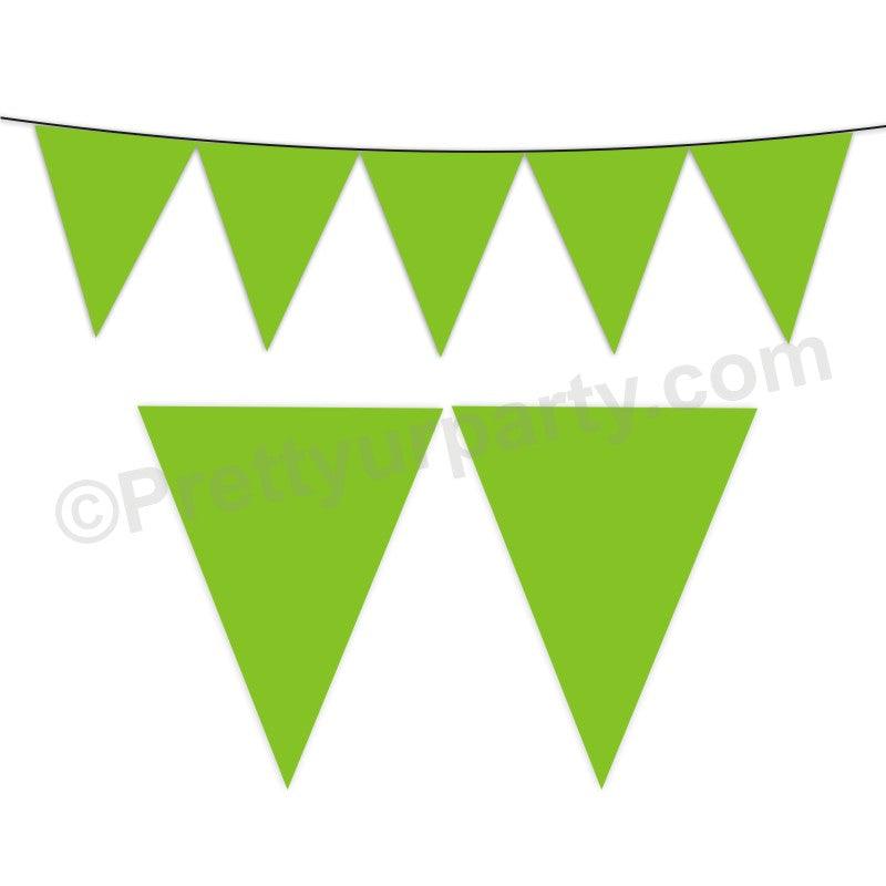 Green Plain Bunting BABY SHOWER Pretty UR Party Default Title