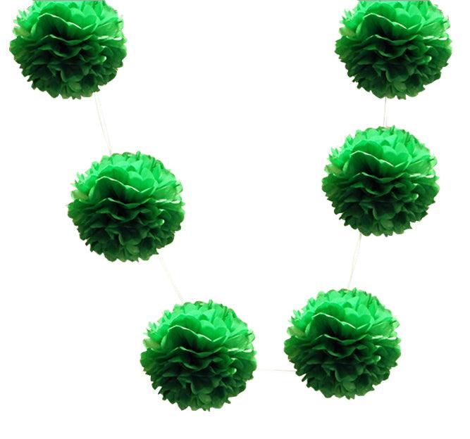 Green Pom Pom Garland DECORATIONS Pretty UR Party