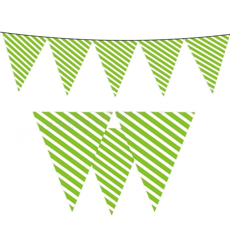 Green Stripes Bunting