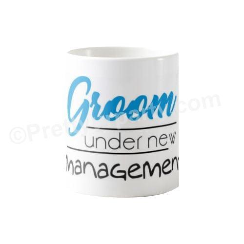 Personalized Groom Under Management Bridal Shower Mug ALL PARTY SUPPLIES Pretty UR Party