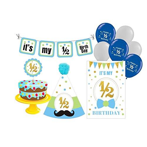 Half Birthday Decorations for Boys ALL PARTY SUPPLIES Pretty UR Party
