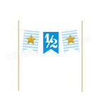 1/2 Cake Bunting - Blue DECORATIONS Pretty UR Party