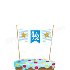 1/2 Cake Bunting - Blue DECORATIONS Pretty UR Party