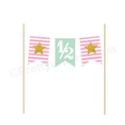 1/2 Cake Bunting - Pink DECORATIONS Pretty UR Party