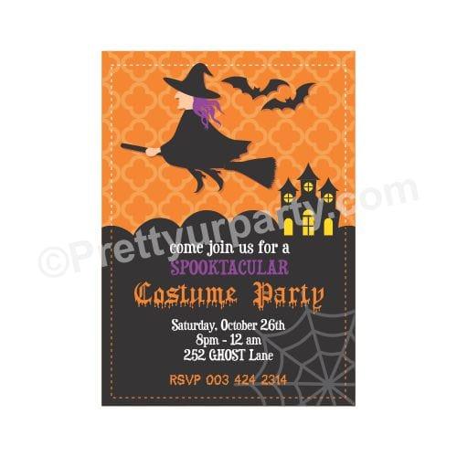 Halloween 02 Theme E-Invitations ALL PARTY SUPPLIES Pretty UR Party