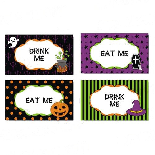 Halloween 01 Food Labels / Buffet Table Cards