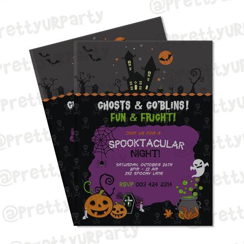 Halloween 01 Invitations ALL PARTY SUPPLIES Pretty UR Party Default Title