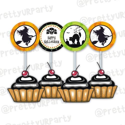 Halloween 03 Cupcake / Food Toppers ALL PARTY SUPPLIES Pretty UR Party Default Title