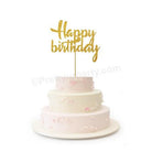Happy Birthday Cake Topper THEME PARTIES Pretty UR Party Card Stock Glitter Paper