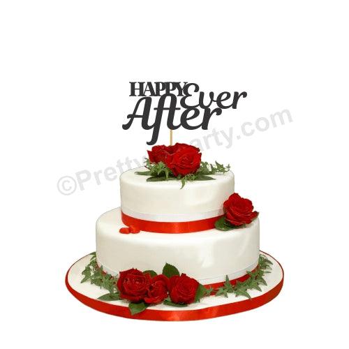 Happy Ever After Cake Topper HANDCRAFTED Pretty UR Party