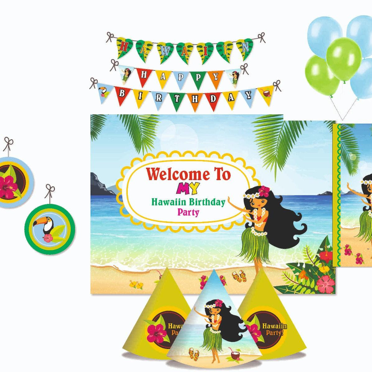 Hawaiian Party Decorations Package - 70 pieces Combo BIRTHDAYS Pretty UR Party Default Title
