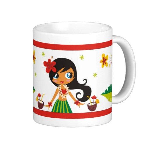 Personalised Hawaiian Mug THEME PARTIES Pretty UR Party Default Title