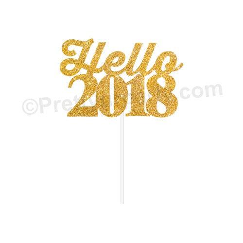 Hello 2018 Cake Topper ALL PARTY SUPPLIES Pretty UR Party
