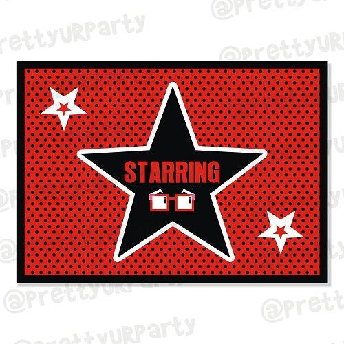 Hollywood  Table Mats THEME PARTIES Pretty UR Party Default Title
