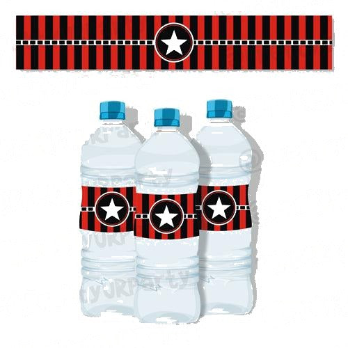 Hollywood Water Bottle Labels