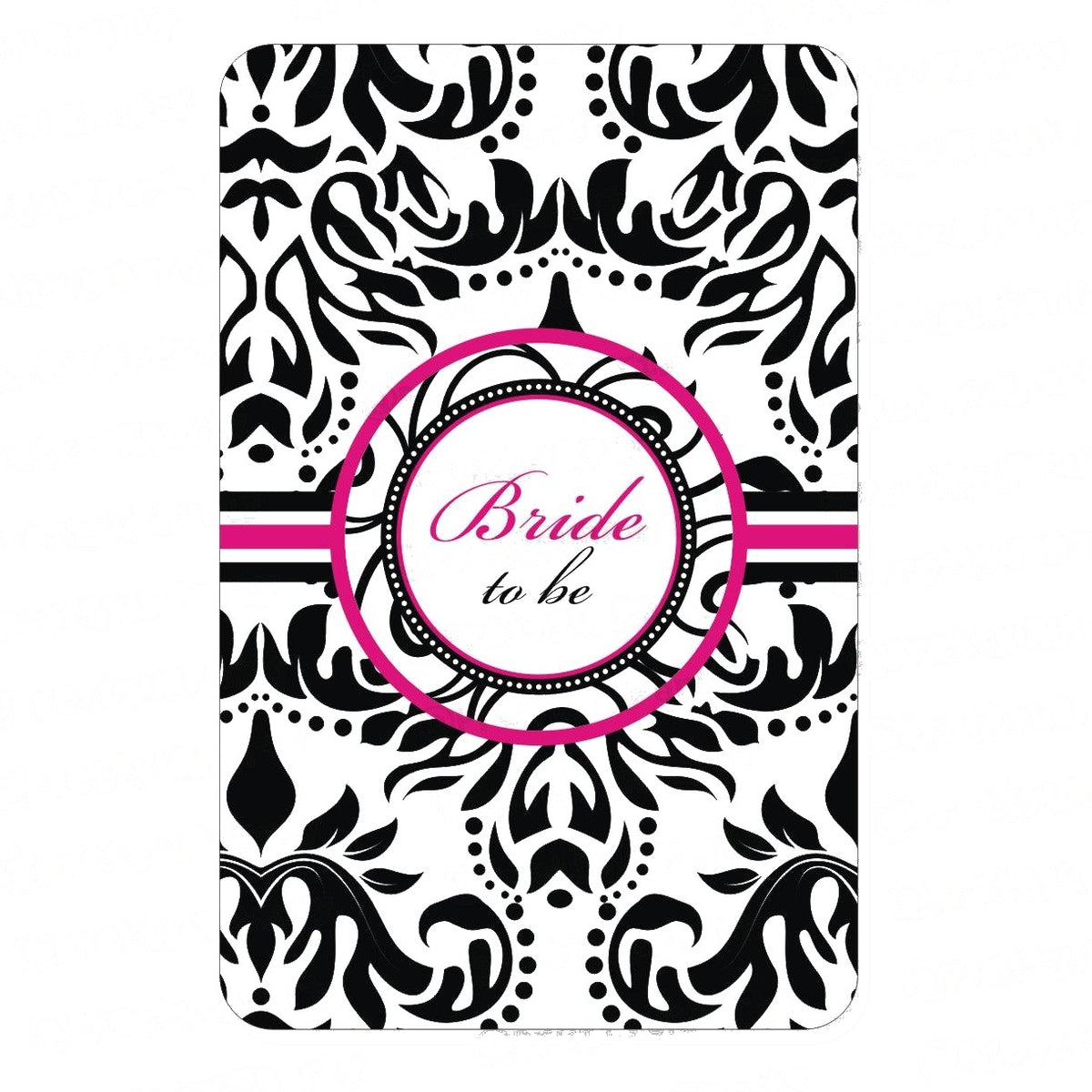 Hot Pink Damask baby shower Centerpieces - Pack of 2