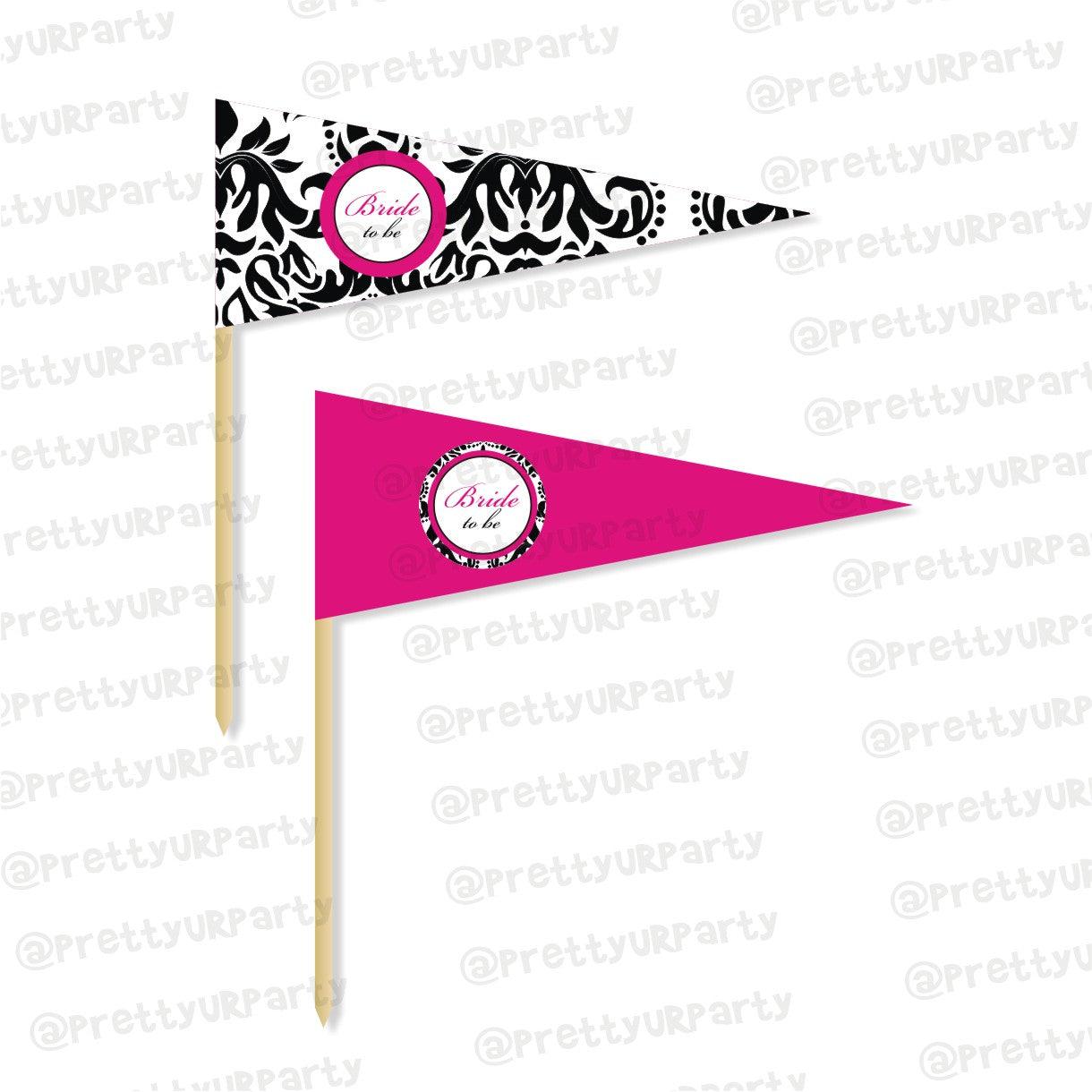 Hot Pink Damask Theme Picks BABY SHOWER Pretty UR Party