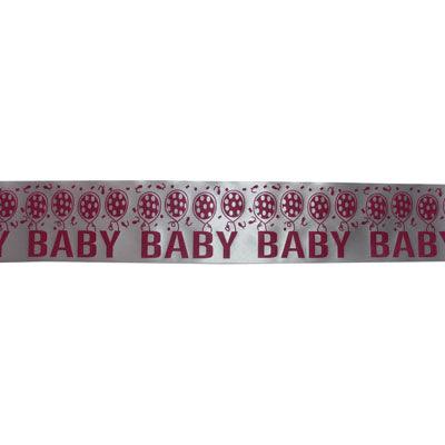 Baby shower Pink clothesline Ribbon - 3" BABY SHOWER Pretty UR Party