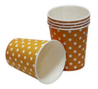 Orange Polka Dots Paper Cups THEME PARTIES Pretty UR Party
