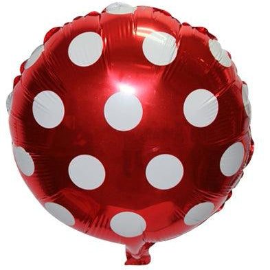 Big Polka Dot Foil Balloon- Red ALL PARTY SUPPLIES Pretty UR Party