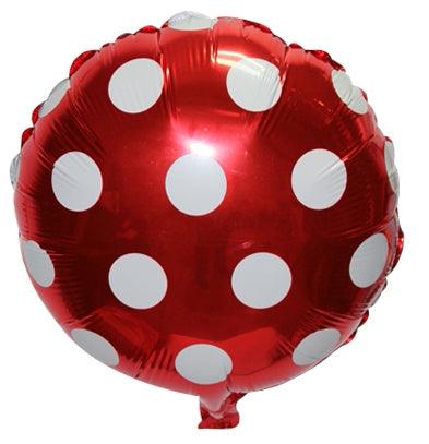 Big Polka Dot Foil Balloon- Red ALL PARTY SUPPLIES Pretty UR Party