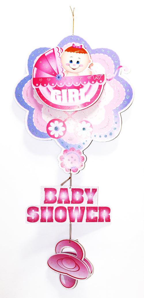 Baby Shower Pink 3D Paper Hanging Pretty UR Party