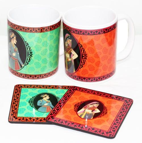 Royal Mug Set ALL PARTY SUPPLIES Pretty UR Party 2 mugs + 2 Coasters