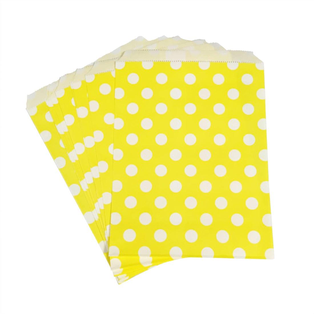 Yellow Polka Dot Favor Bag ACCESSORIES Pretty UR Party