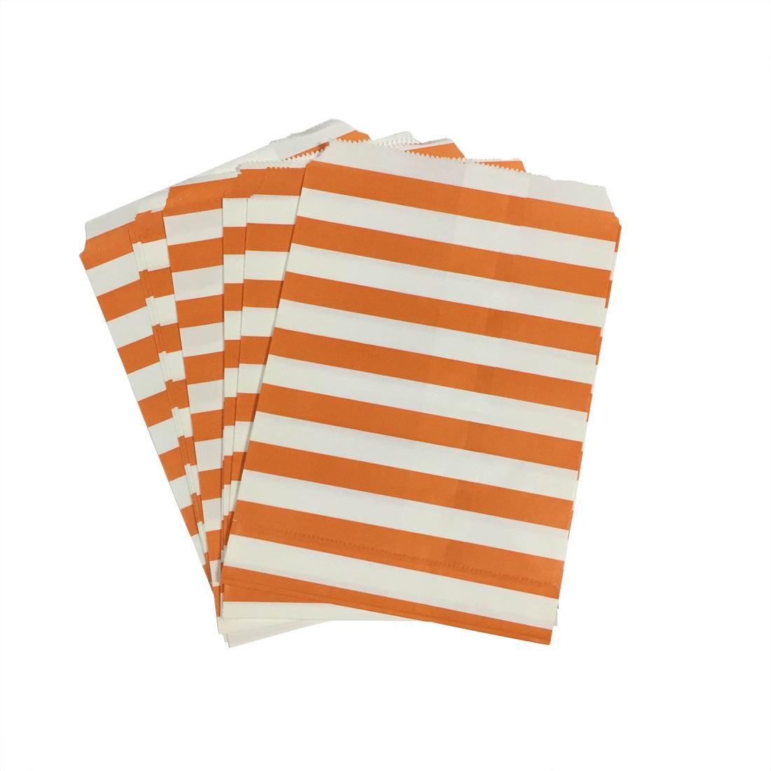 Orange Striped Favor Bags ACCESSORIES Pretty UR Party