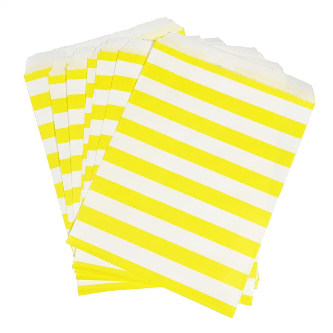 Yellow Striped Favor Bags ACCESSORIES Pretty UR Party