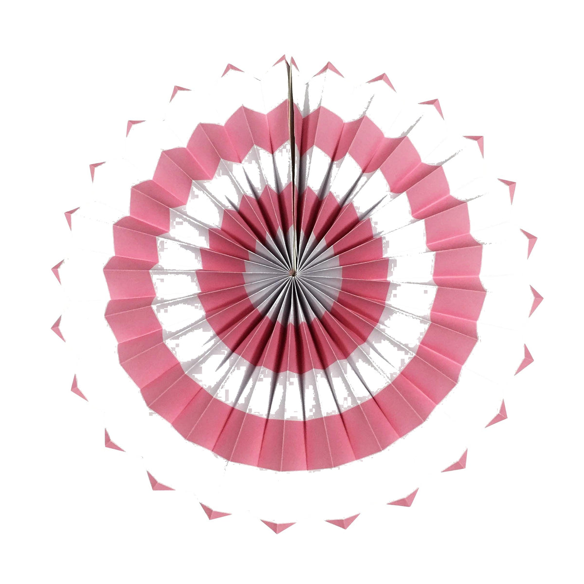 Light Pink Stripes Paper Fans