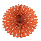 Orange Polka Dots Paper Fans ALL PARTY SUPPLIES Pretty UR Party