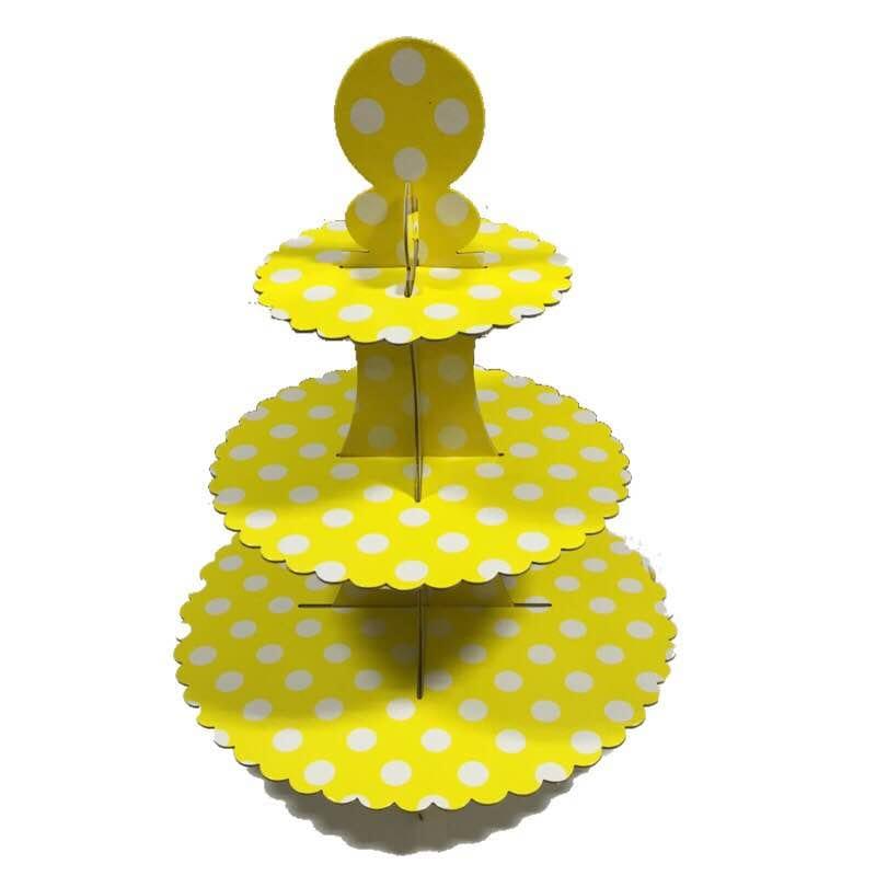 Yellow Polka Dots Cupcake Stands ALL PARTY SUPPLIES Pretty UR Party