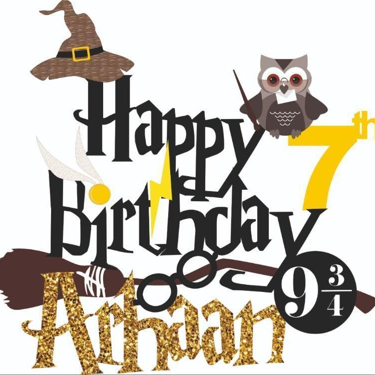 Harry Potter Cake Topper HANDCRAFTED Pretty UR Party