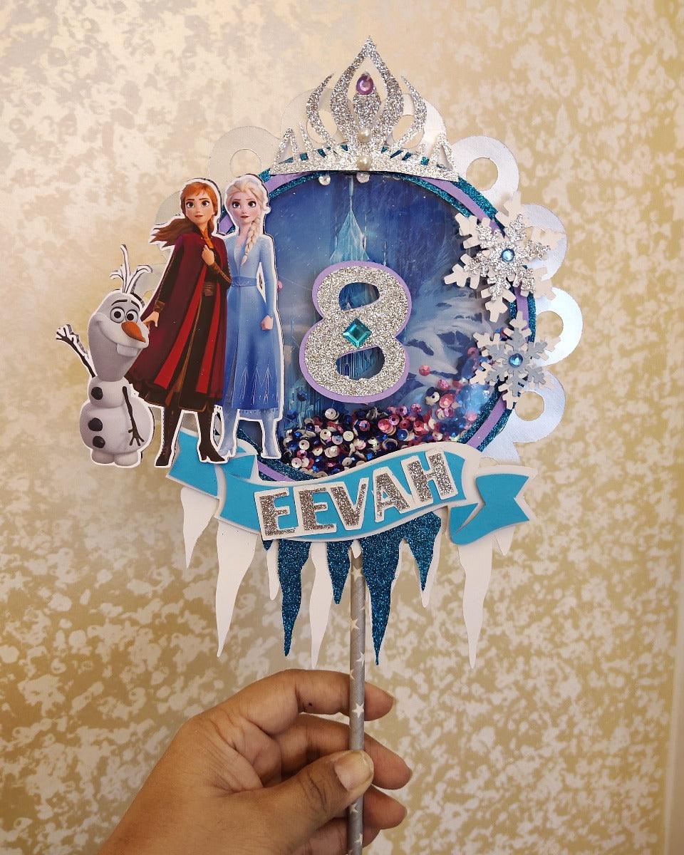 Frozen Shaker Cake Topper HANDCRAFTED Pretty UR Party