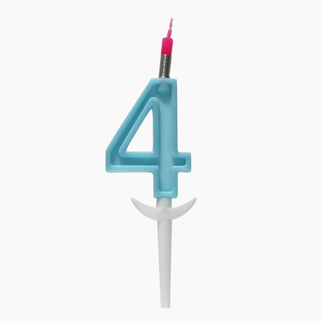 4 No. Plastic Candle ALL PARTY SUPPLIES Pretty UR Party